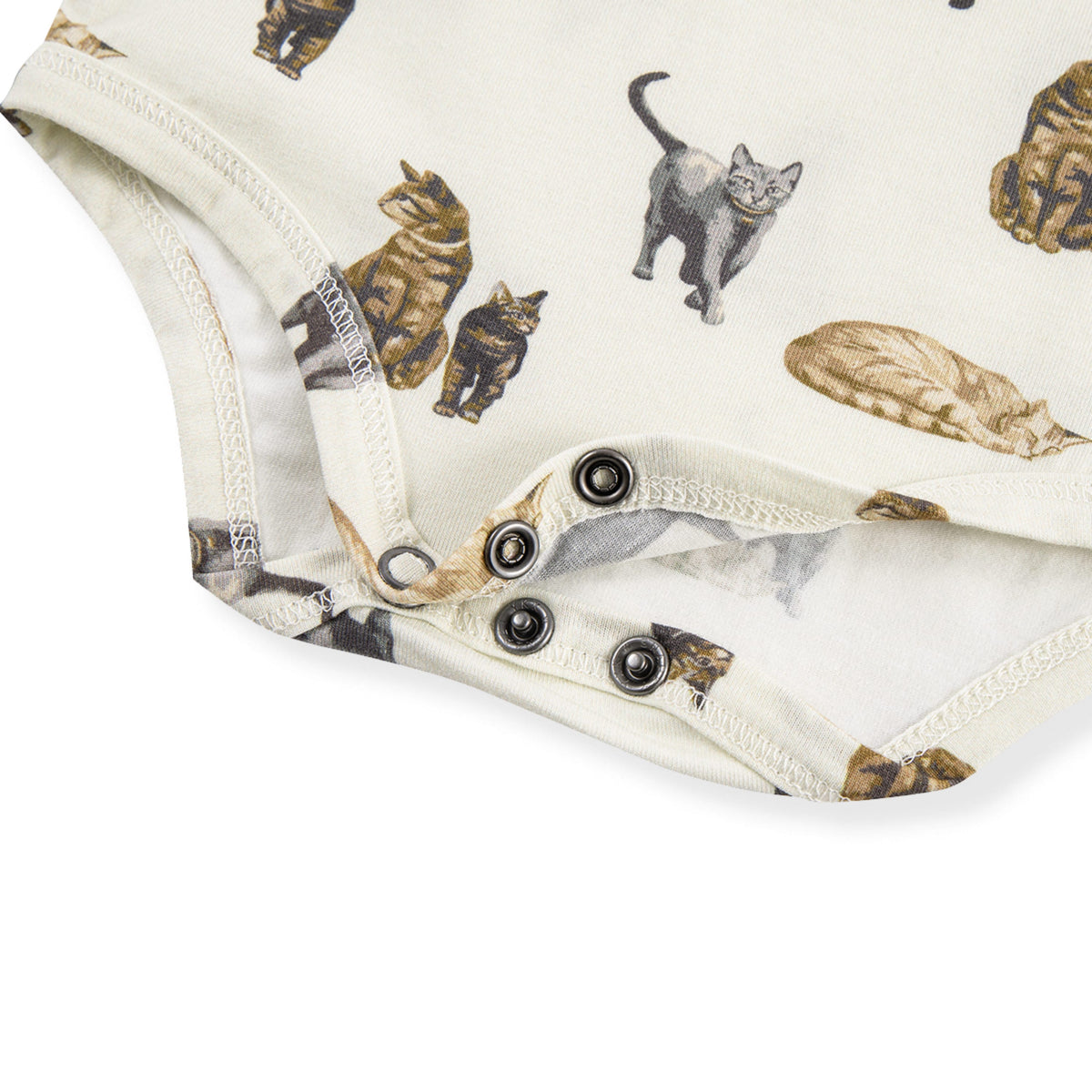 Cat Cotton Stretch Long Sleeve One Piece