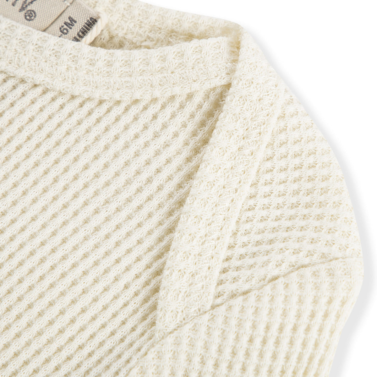 Vanilla Waffle Long Sleeve One Piece