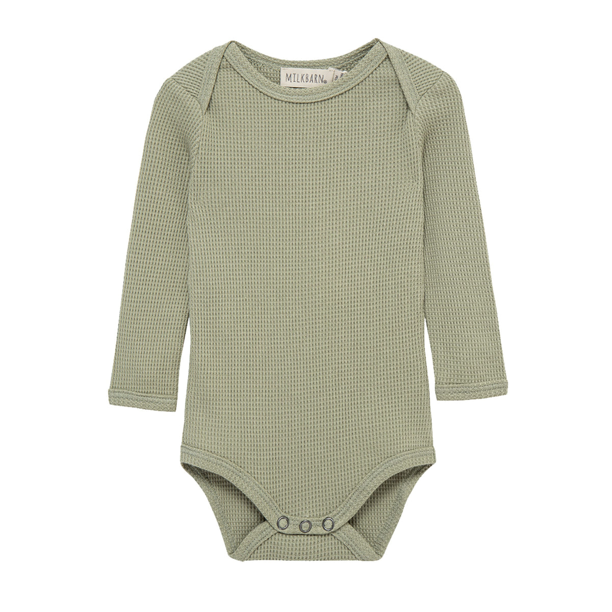 Tea Waffle Long Sleeve One Piece