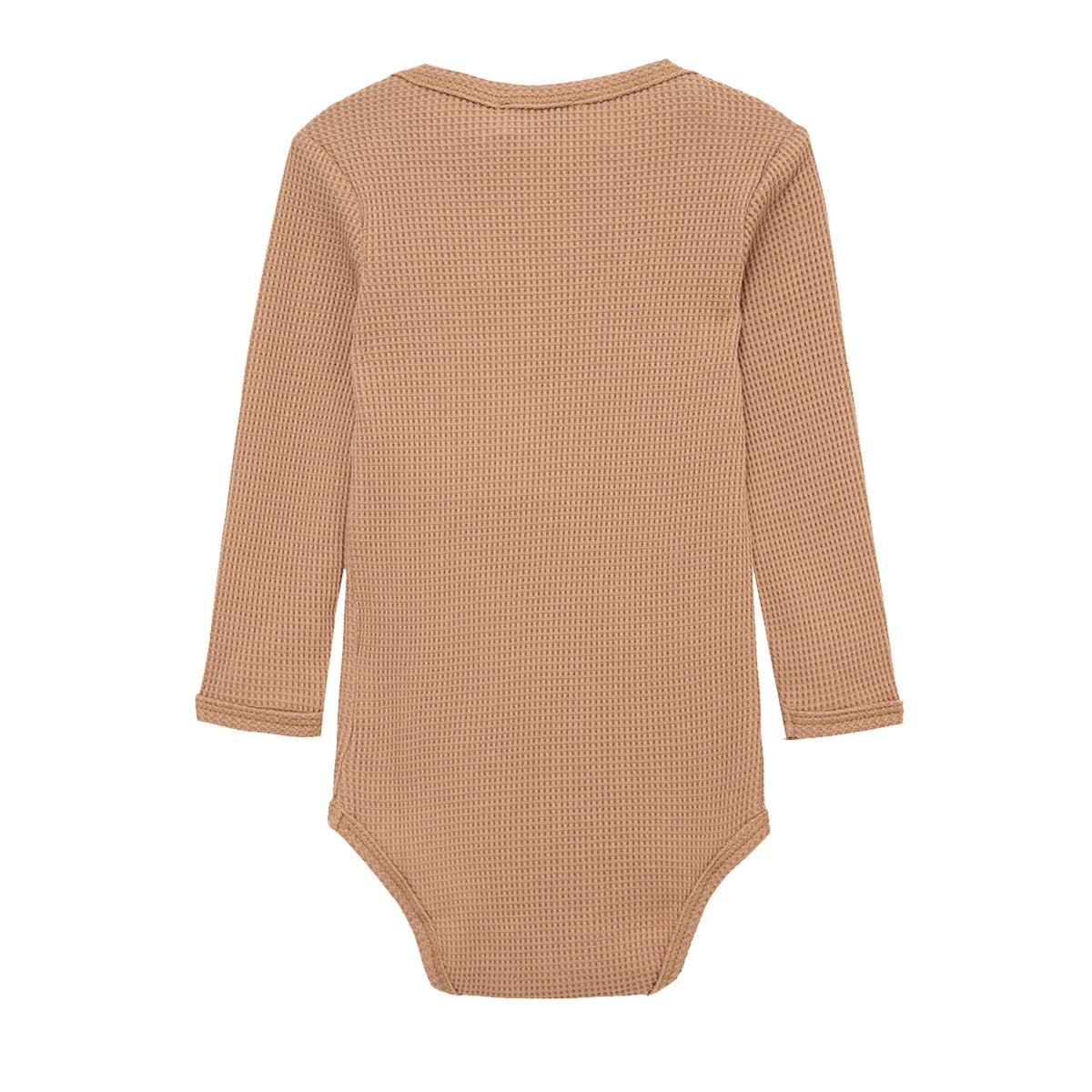 Tawny Rose Waffle Long Sleeve One Piece