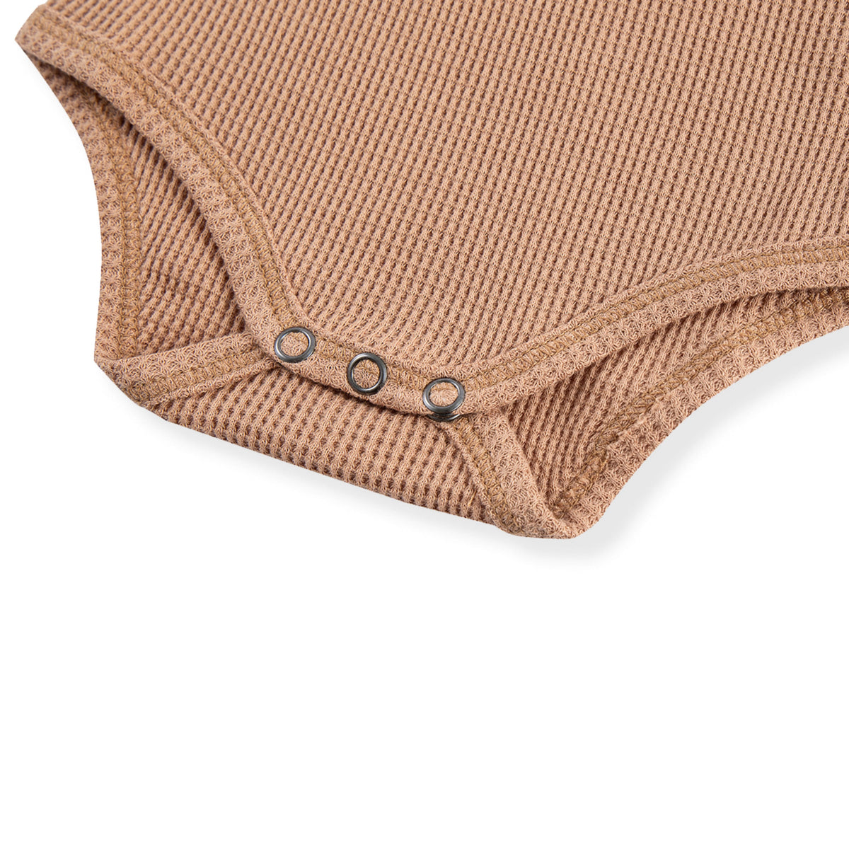 Tawny Rose Waffle Long Sleeve One Piece