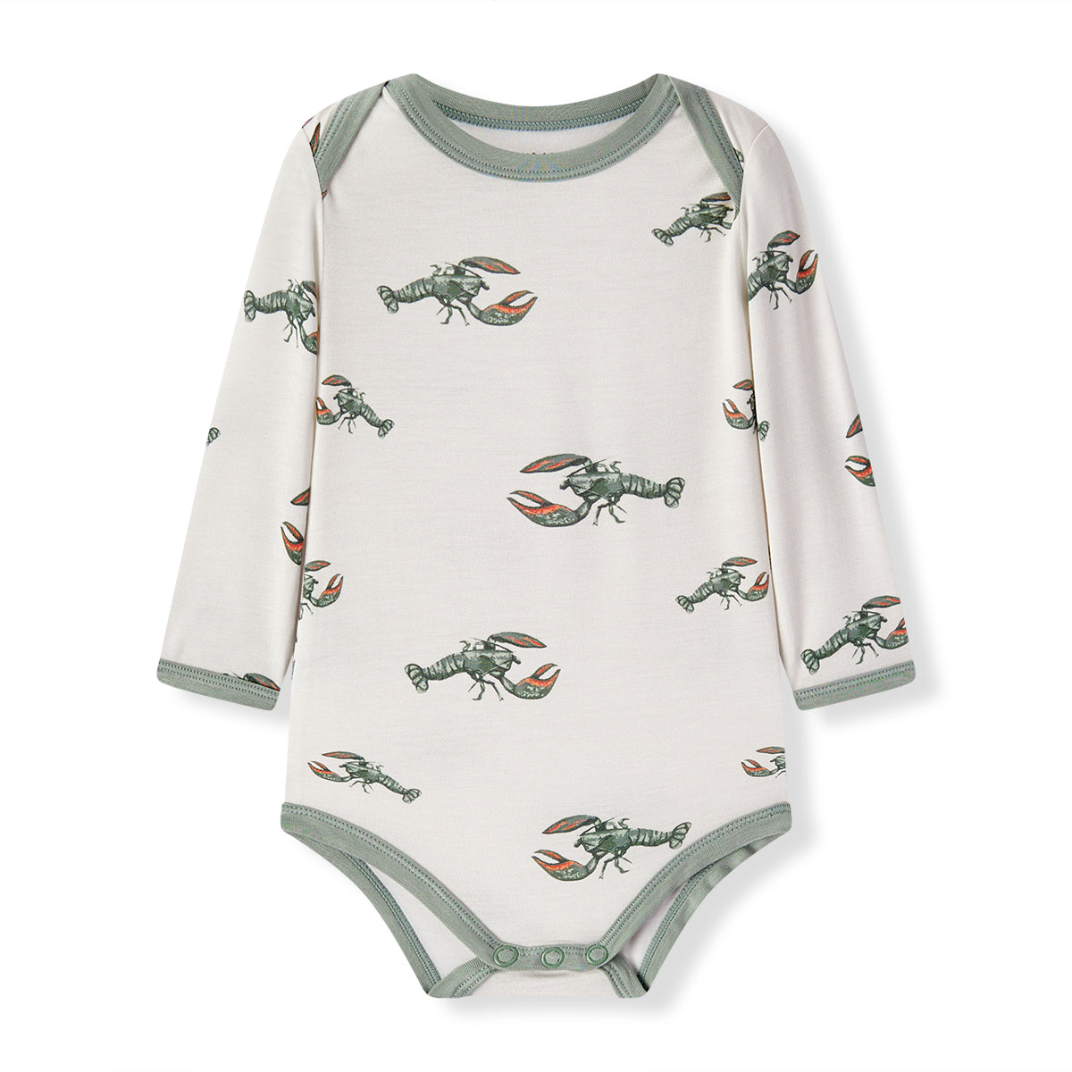 Mint Lobster Luxe Stretch Long Sleeve One Piece