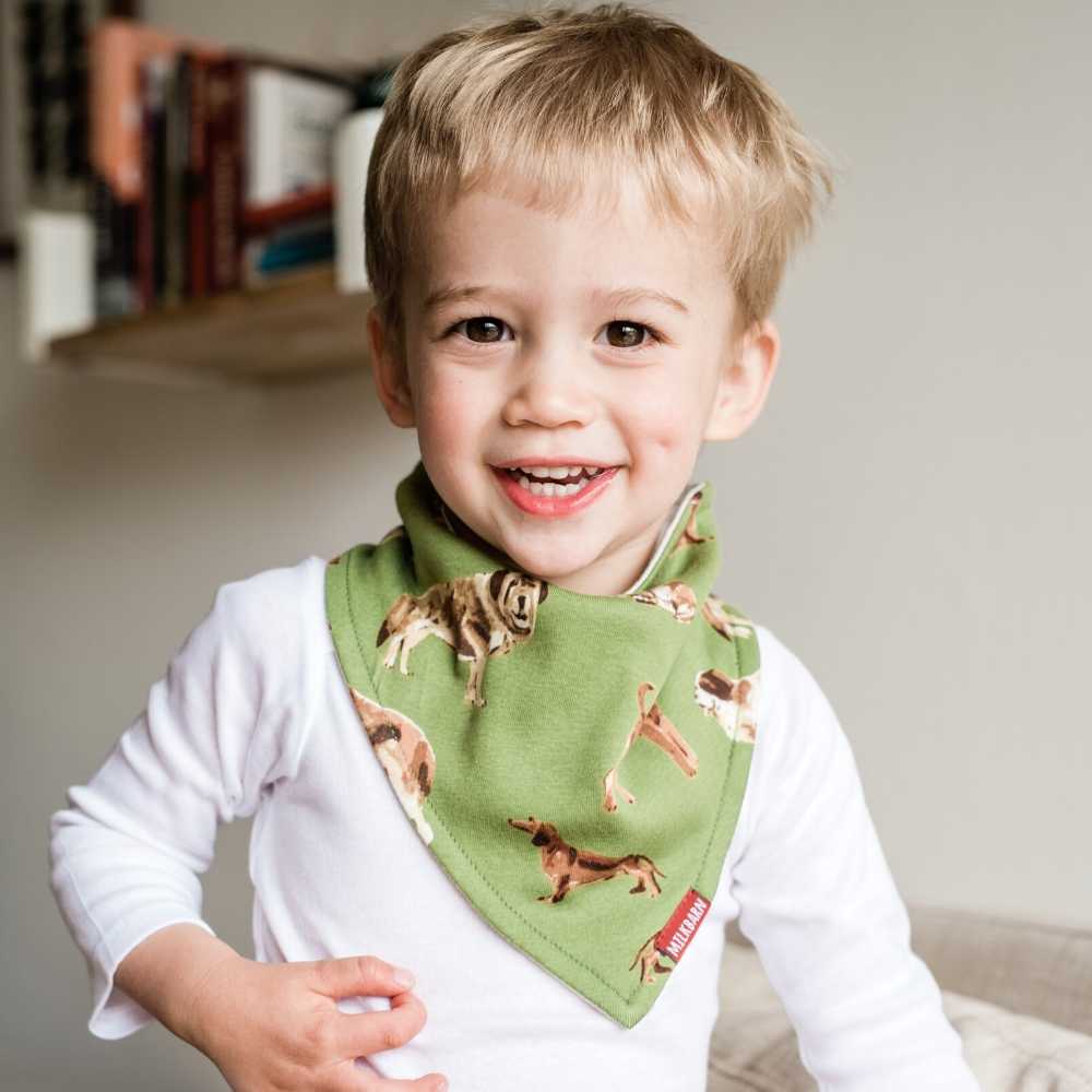 Chicken Organic Cotton Three-Layer Kerchief Bib