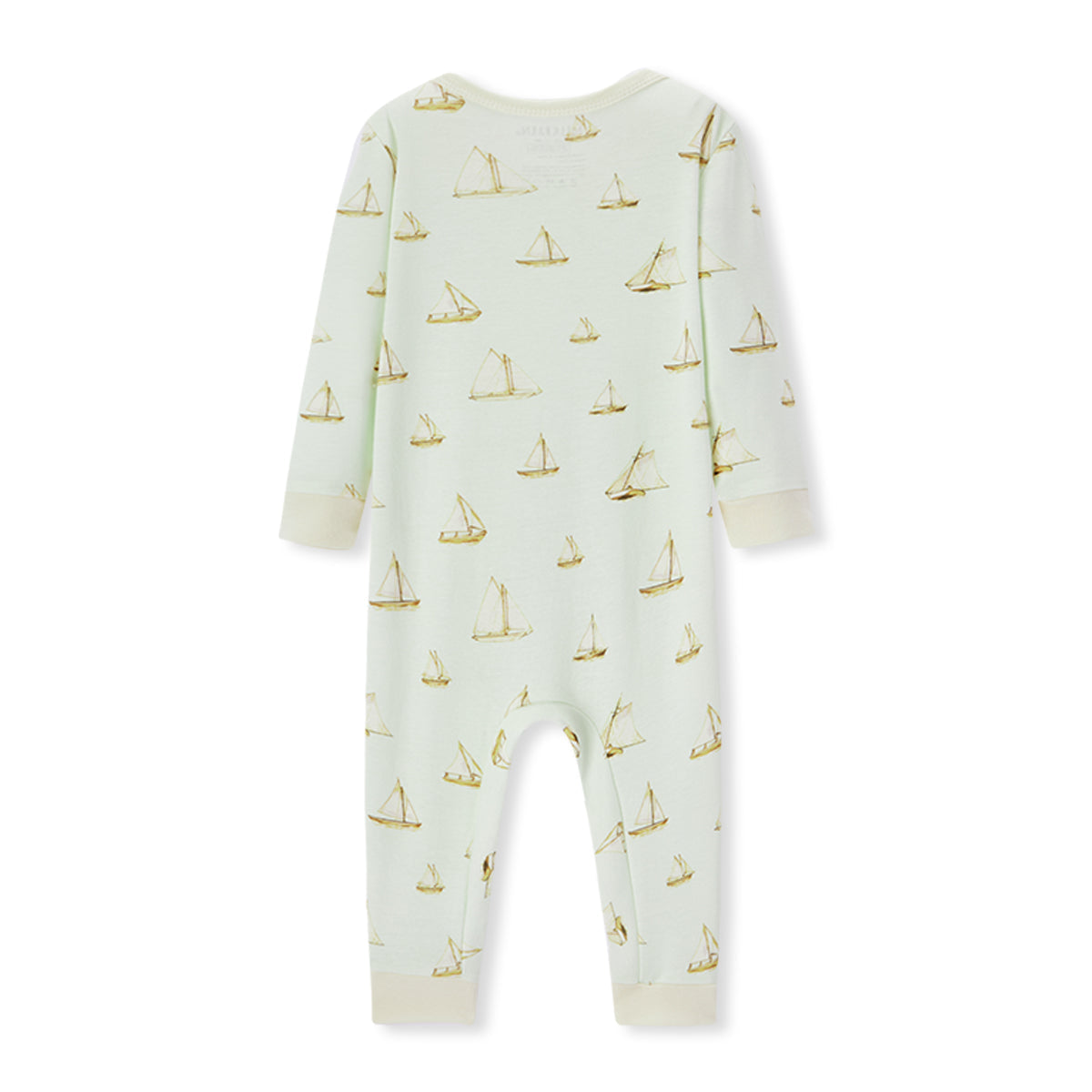 Sailboat Melody Organic Cotton Zipper Pajama