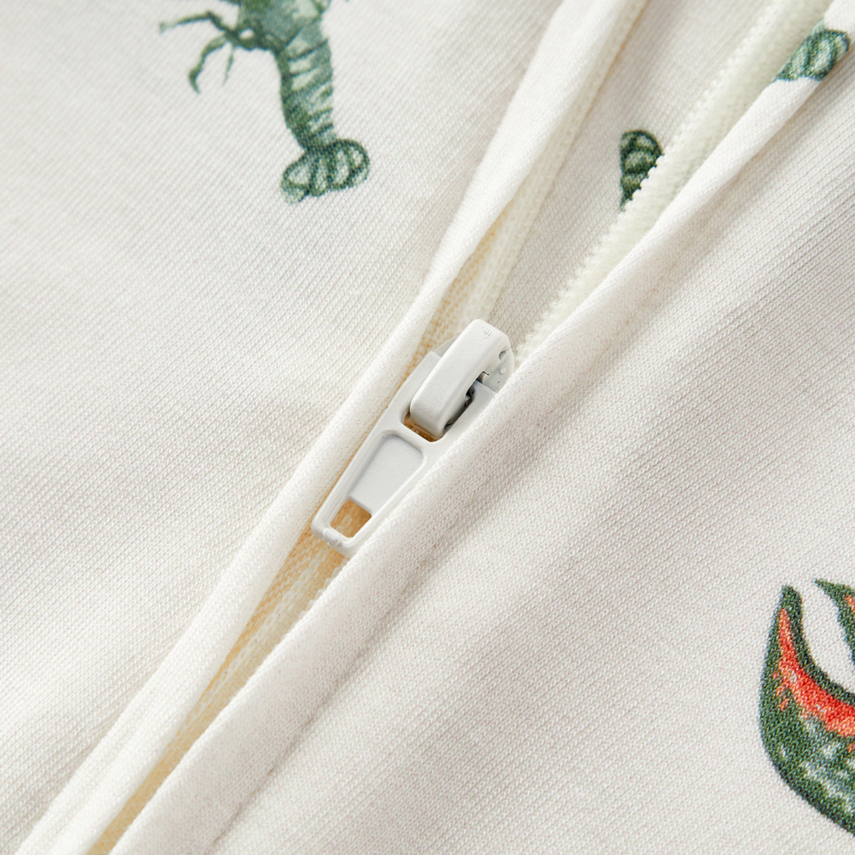 Mint Lobster Luxe Stretch Zipper Pajama