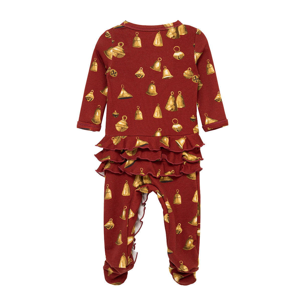 Vintage Bell Brushed Ruffle Footed Romper