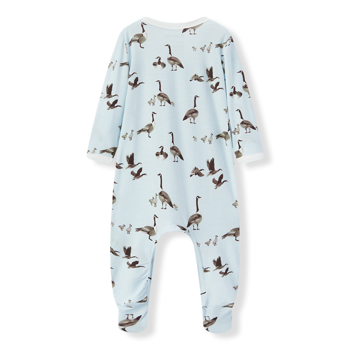 Goose Luxe Stretch Zipper Footed Romper