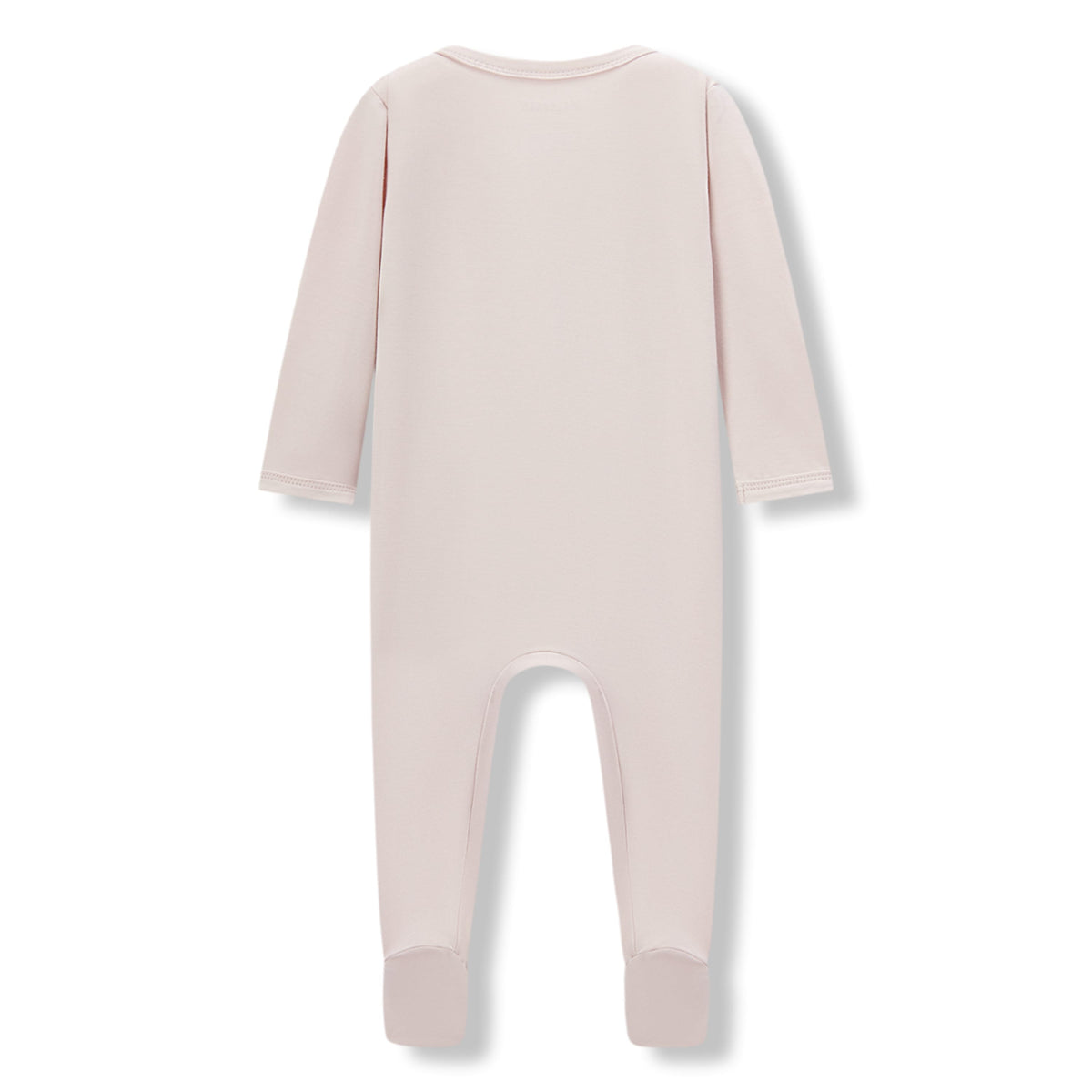 Sepia Rose Luxe Solid Zipper Footed Romper