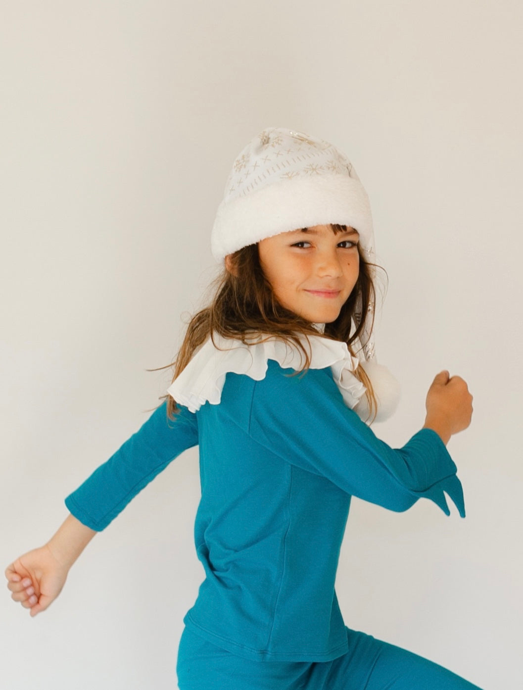 Jade Holiday Elf Pajama Costume- Christmas Gift for Kids - Cozy Cotton Stocking Stuffer
