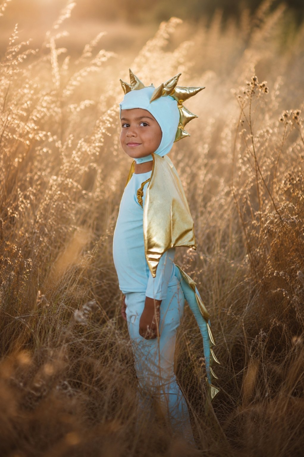 Sky Blue Dragon Costume