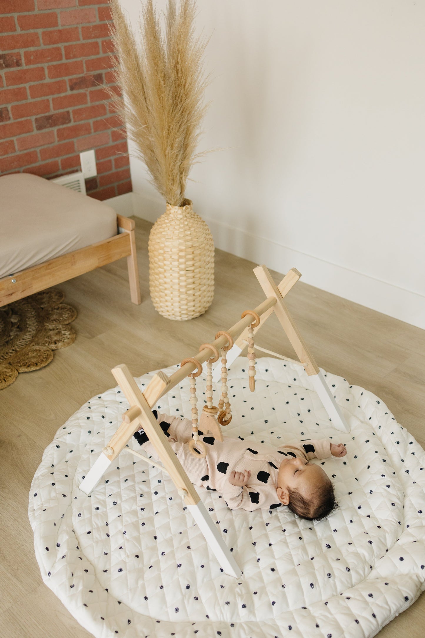 Wooden Baby Gym | White Frame