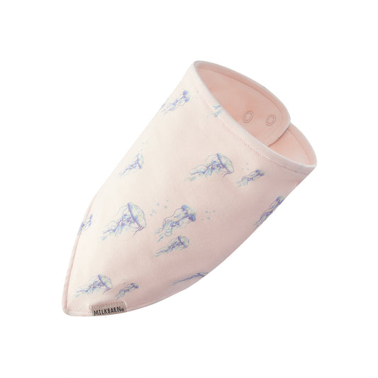 Sunset Jellyfish Cotton Stretch Kerchief Bib