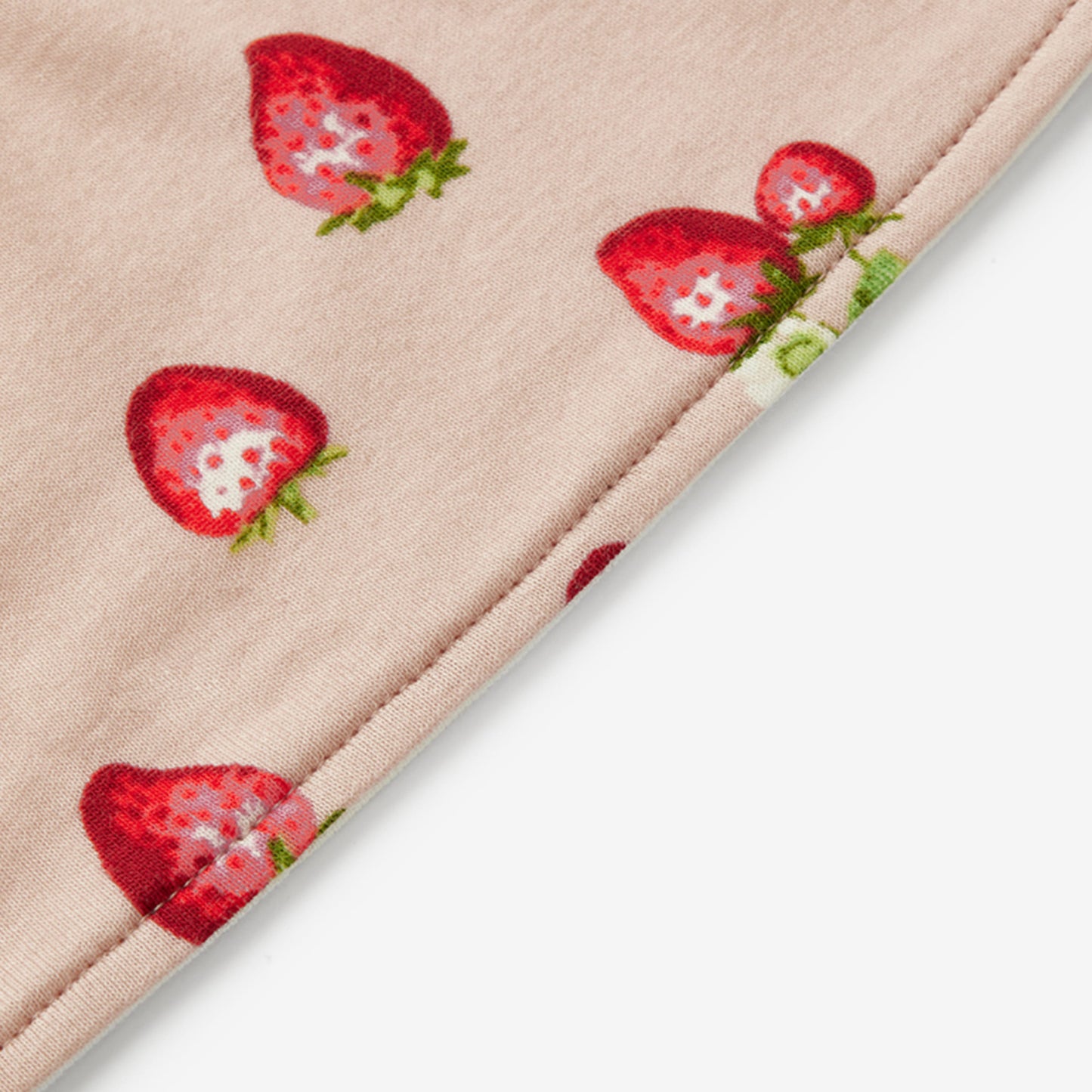 Strawberry Organic Cotton Kerchief Bib