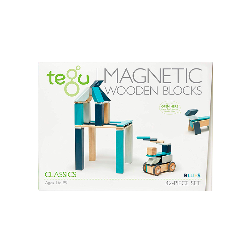 42-Piece Set, Magnetic Wooden Blocks, Tegu Classics