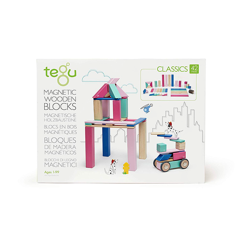 42-Piece Set, Magnetic Wooden Blocks, Tegu Classics