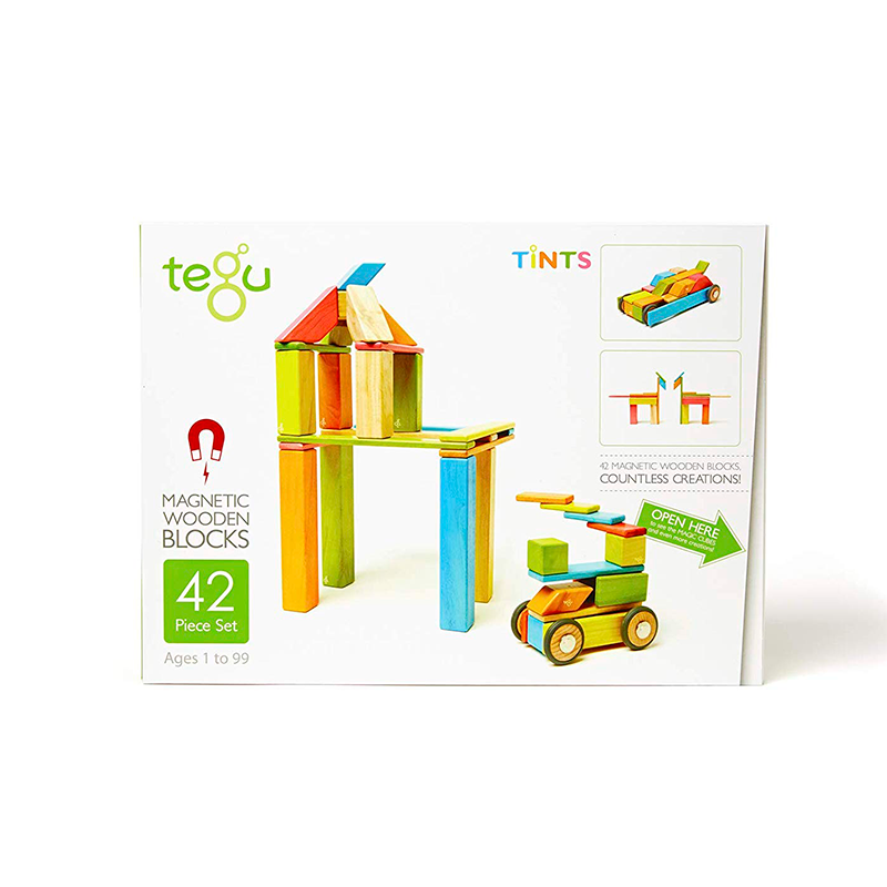 42-Piece Set, Magnetic Wooden Blocks, Tegu Classics