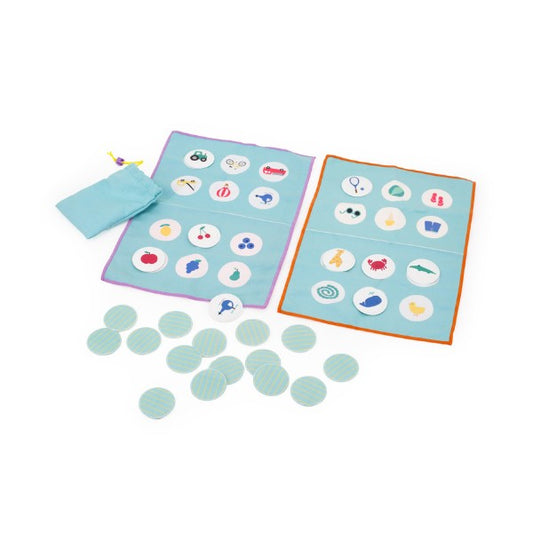 Quut Travel Games – Bingo/Lotocolor Color-Matching Game