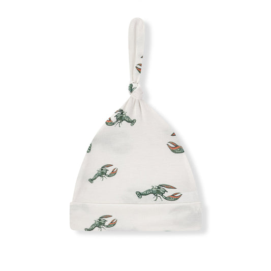 Mint Lobster Luxe Stretch Knotted Beanie Hat