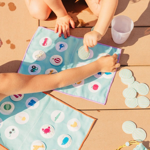 Quut Travel Games – Bingo/Lotocolor Color-Matching Game