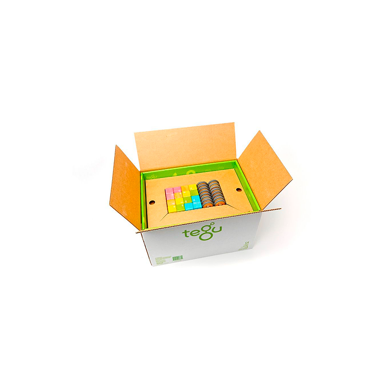 130-Piece Classroom Kit Magnetic Wooden Blocks Bulk Pack