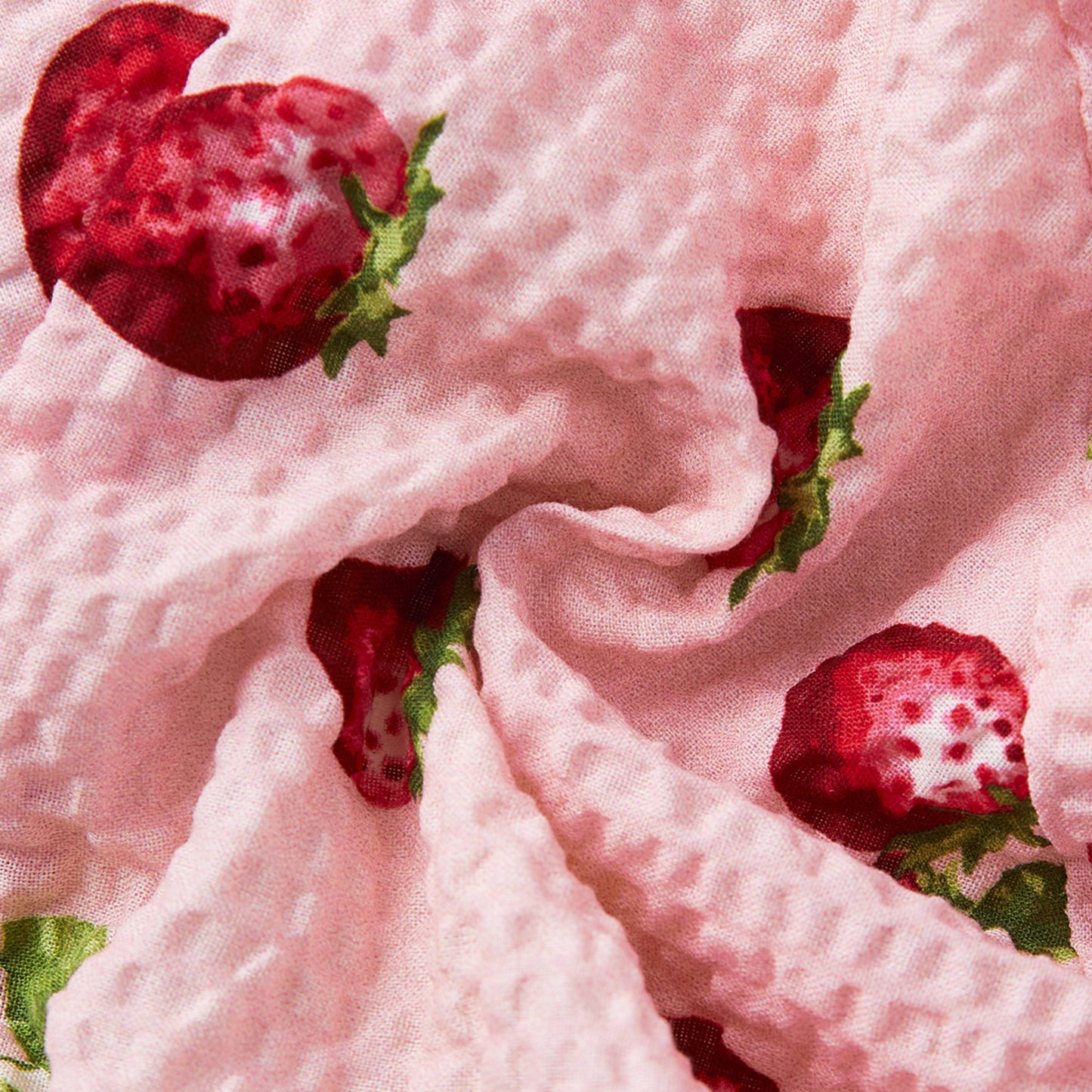 Strawberry Wide Brim Sun Bonnet