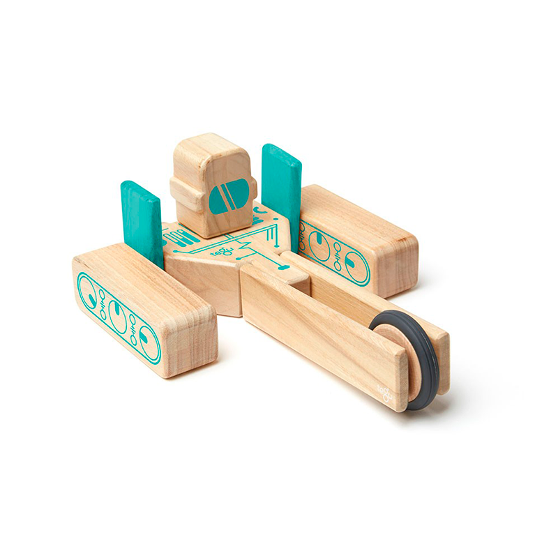 Magbot Magnetic Wooden Blocks Future Collection, 9 pieces