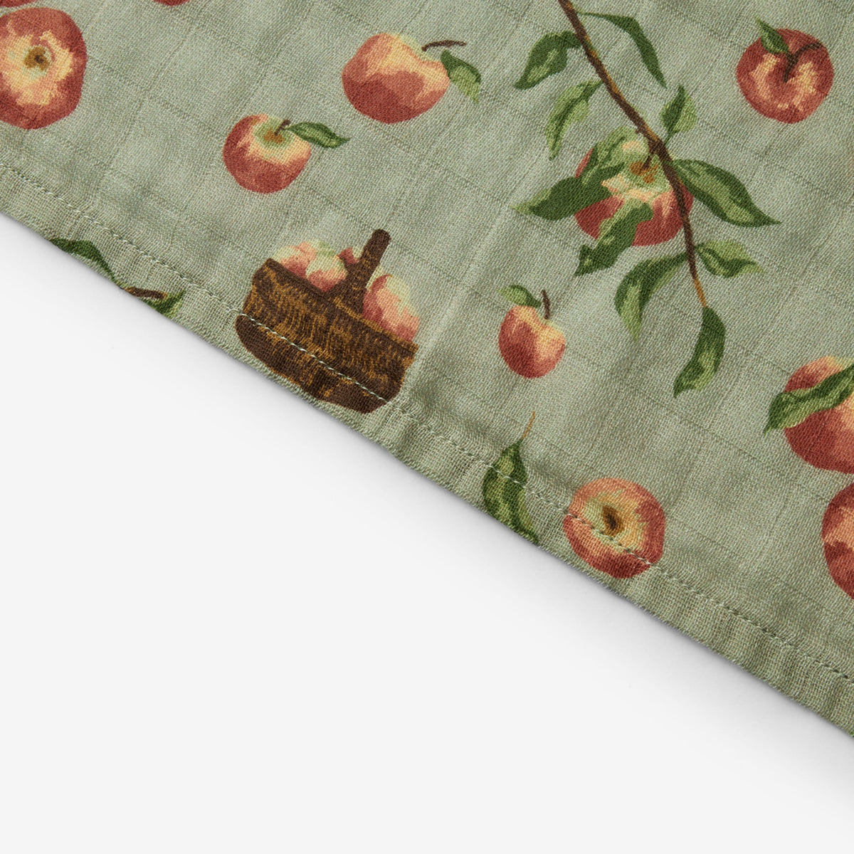 Apple Orchard Organic Cotton Two-Piece Burp Cloth Set