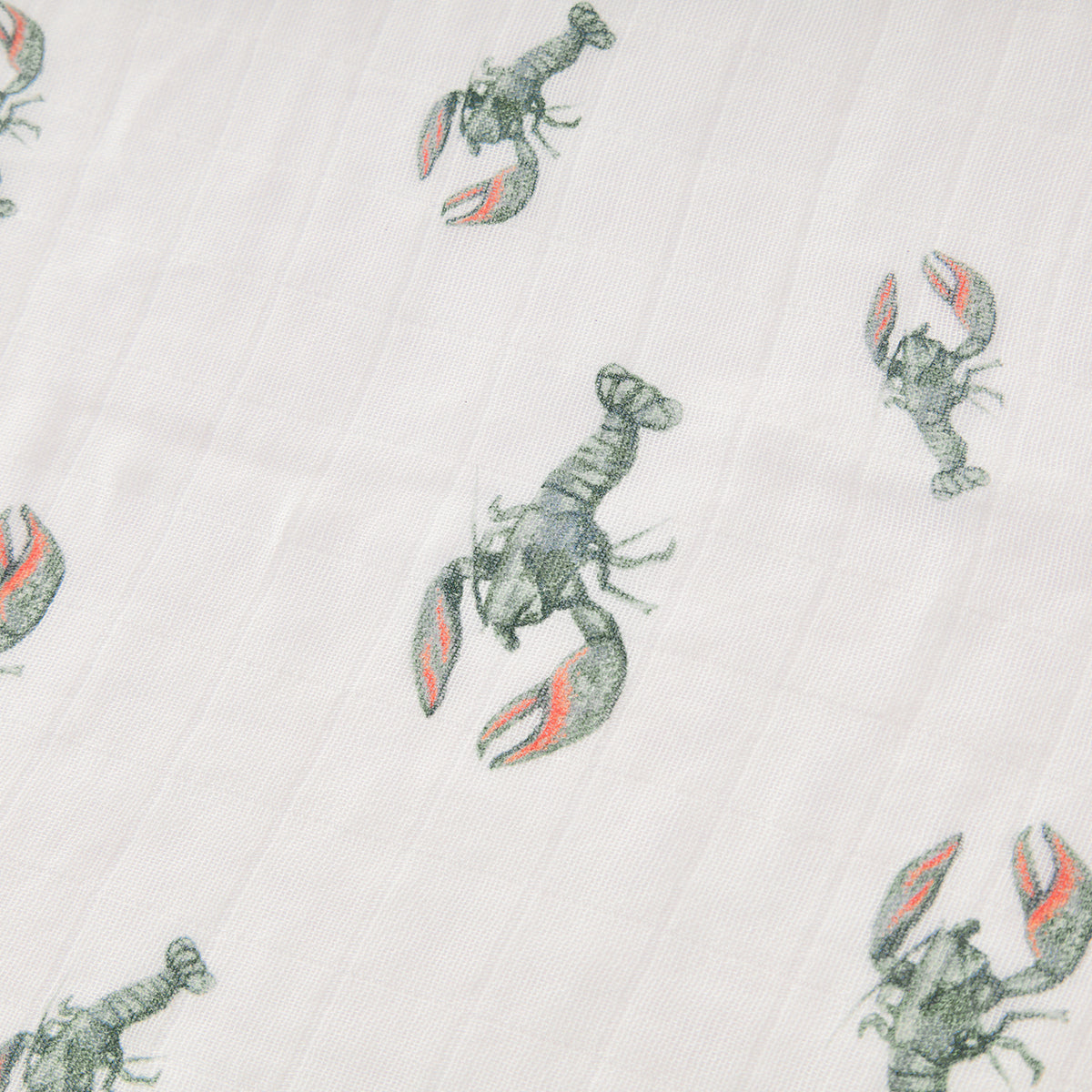 Mint Lobster Bamboo Two-Piece Burp Cloth Set