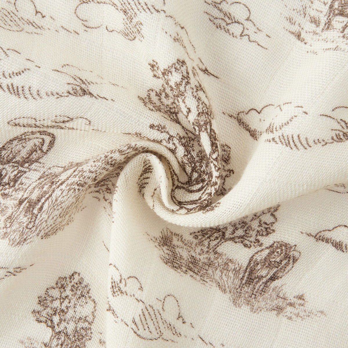Country Toile Bamboo Two-Piece Burp Cloth Set