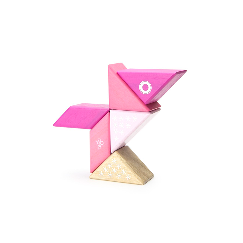 Travel Pals - Kitty, Magnetic Wooden Blocks, 6 pieces