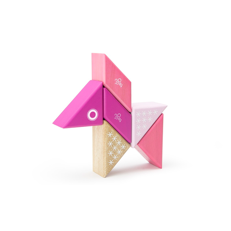Travel Pals - Kitty, Magnetic Wooden Blocks, 6 pieces