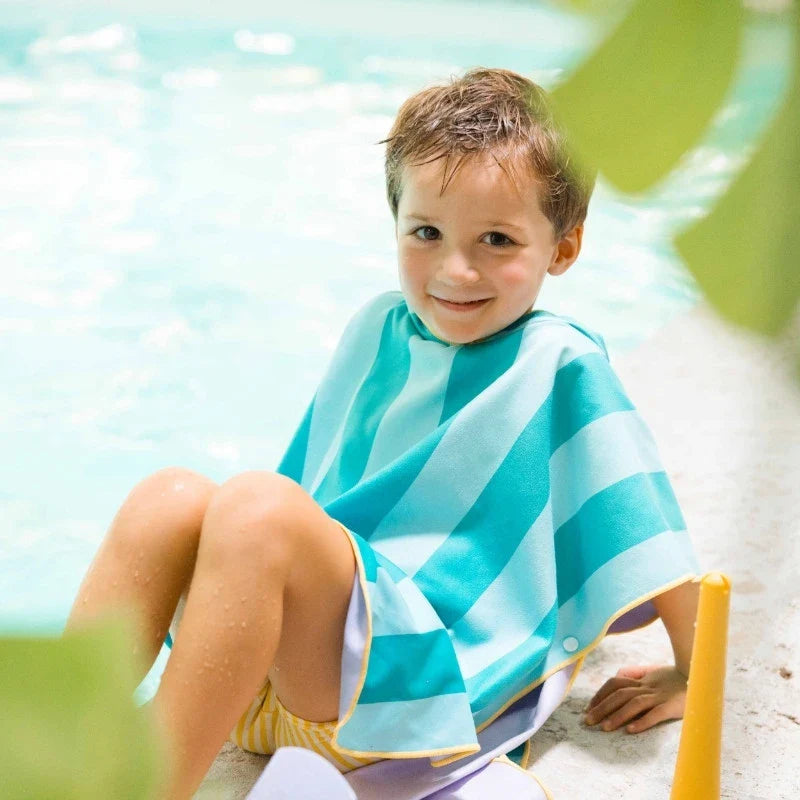 Beach Poncho – Quick-Drying Microfiber Kids Towel
