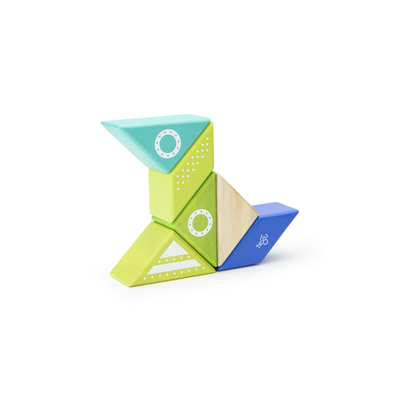 Travel Pals - Spaceship, Magnetic Wooden Blocks, 6 pieces