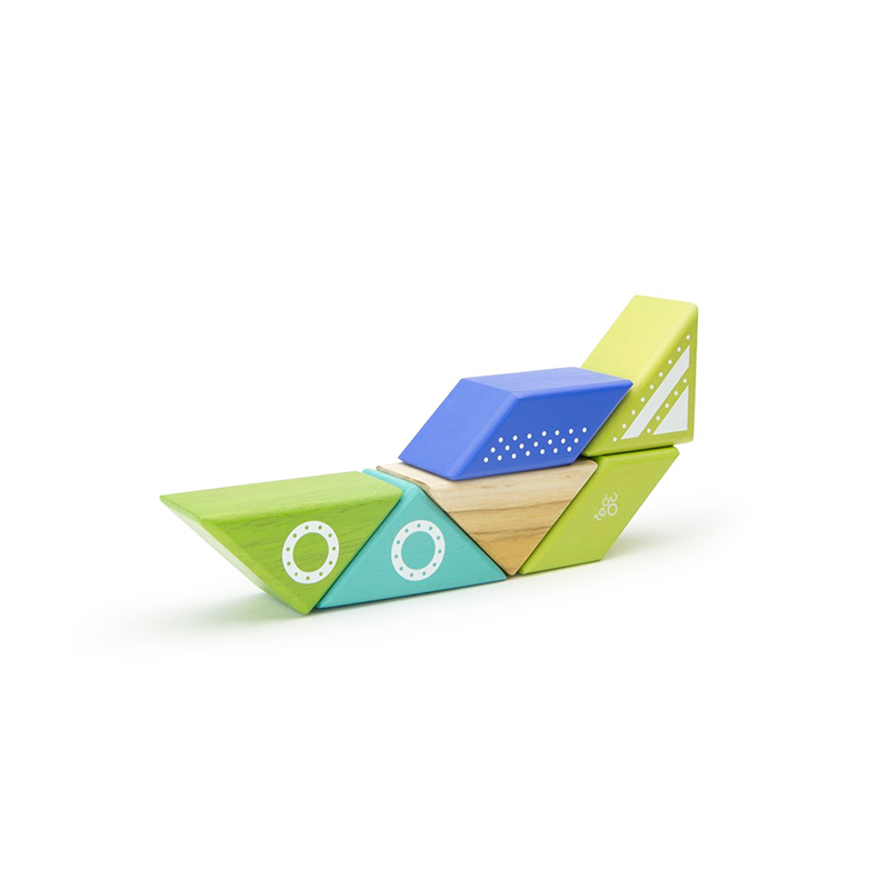 Travel Pals - Spaceship, Magnetic Wooden Blocks, 6 pieces