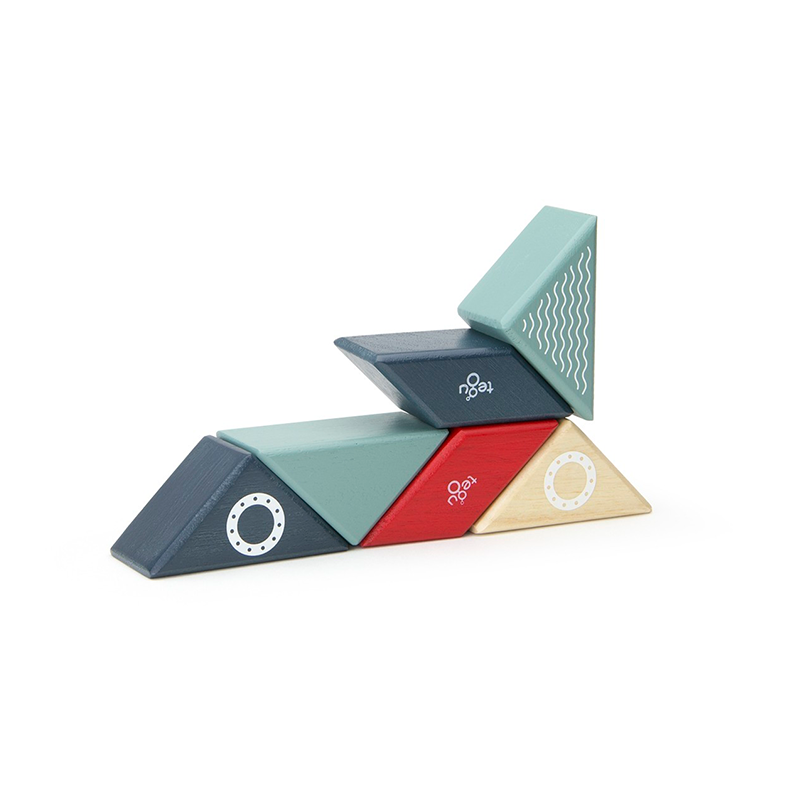 Travel Pals - Tugboat, Magnetic Wooden Blocks, 6 pieces