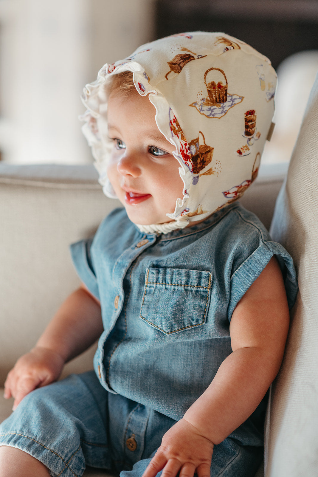 Picnic Organic Cotton Bonnet