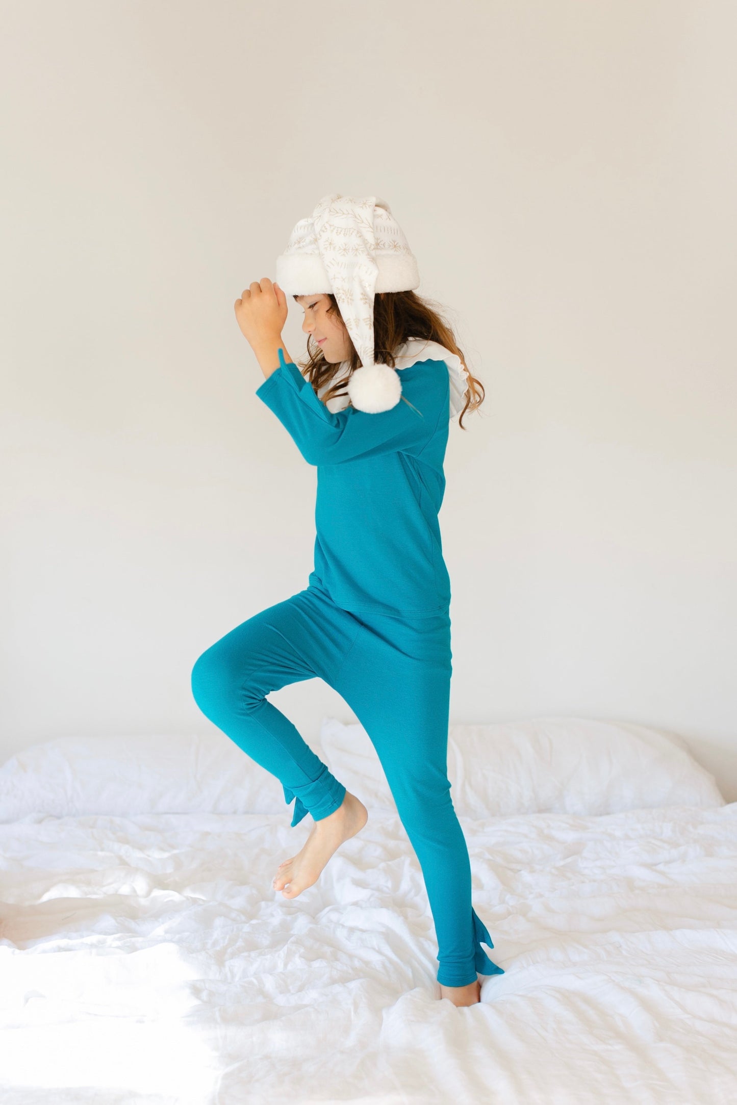 Jade Holiday Elf Pajama Costume- Christmas Gift for Kids - Cozy Cotton Stocking Stuffer