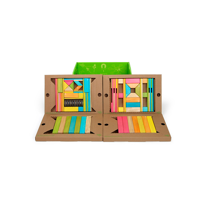 90-Piece Classroom Kit, Magnetic Wooden Blocks, Bulk Pack