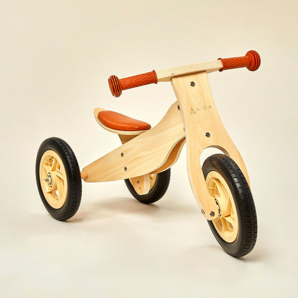 2-in-1 Midi Wooden Balance Bike (2 years-4 years)