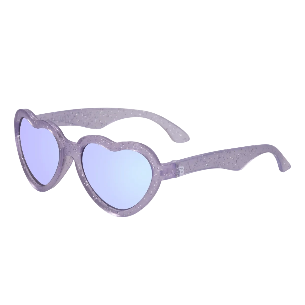 Lavender Shimmer Heart | Purple Mirrored Lenses