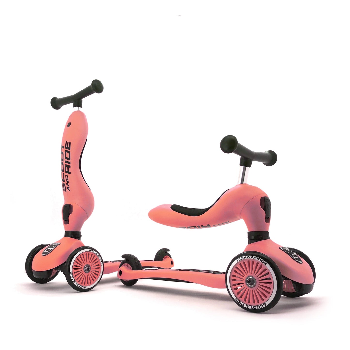 HighwayKick 1 Scooter and Ride On Toy Peach