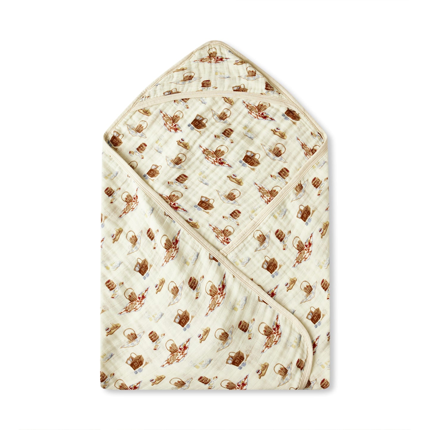 Picnic Organic Hooded Swaddle Blanket