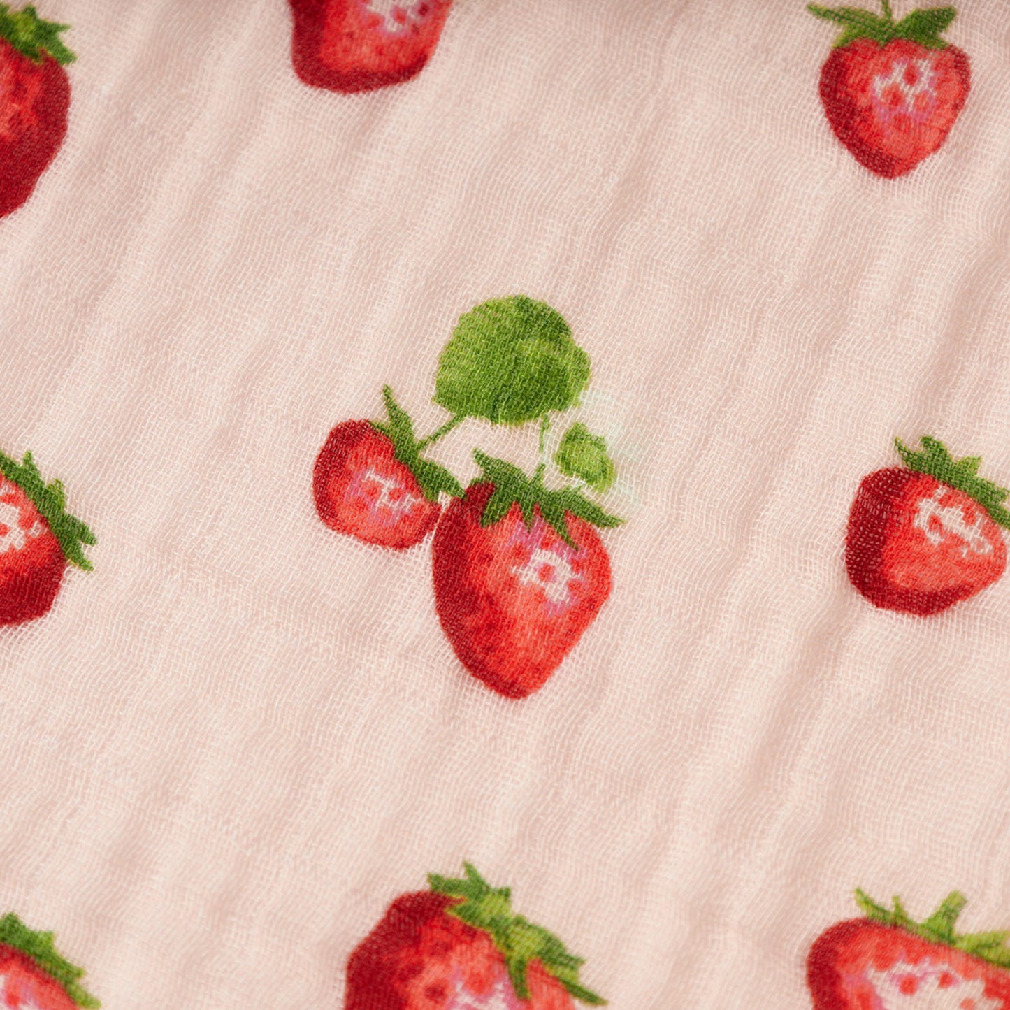 Strawberry Organic Cotton Swaddle