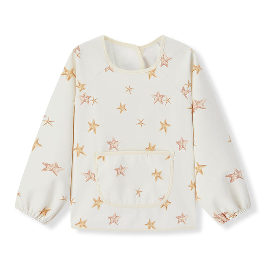 Starfish Dreams Long Sleeve Pocket Bib