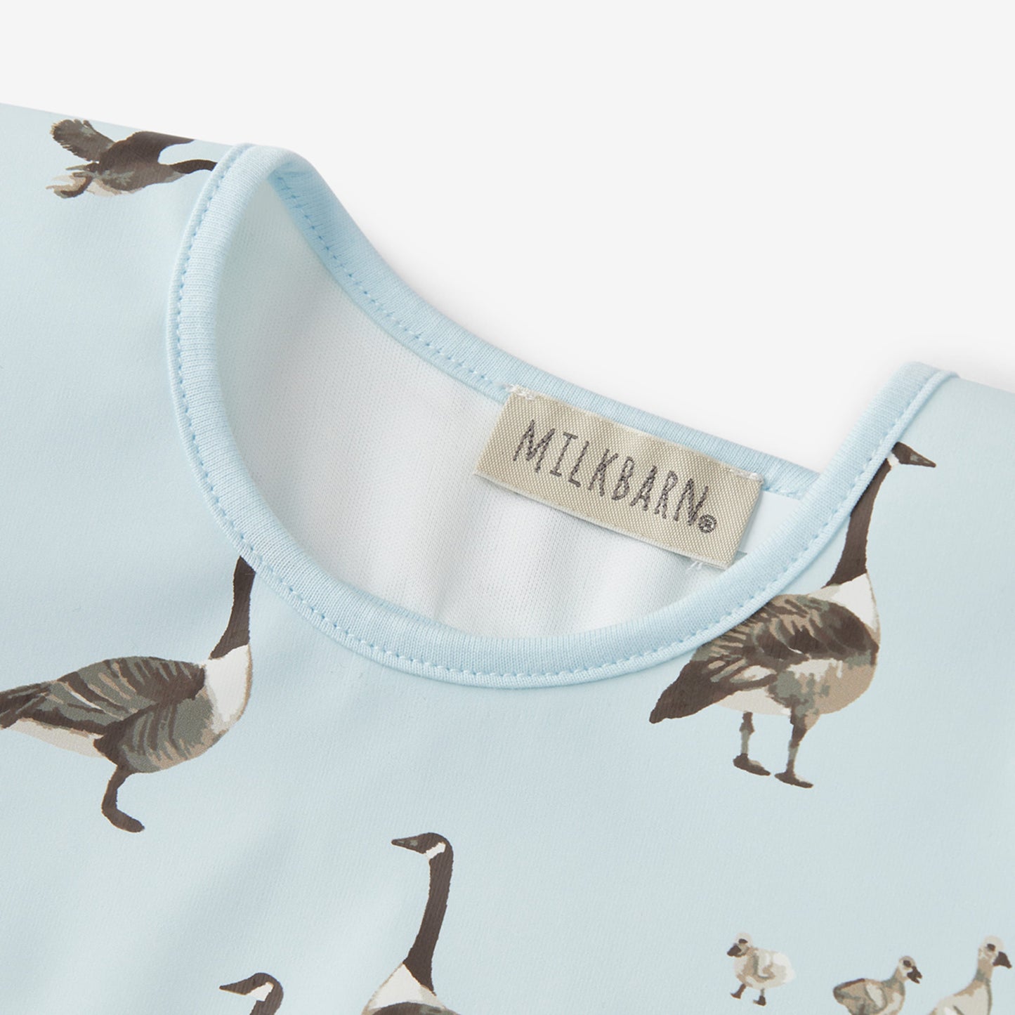 Goose Ruffle Pocket Bib