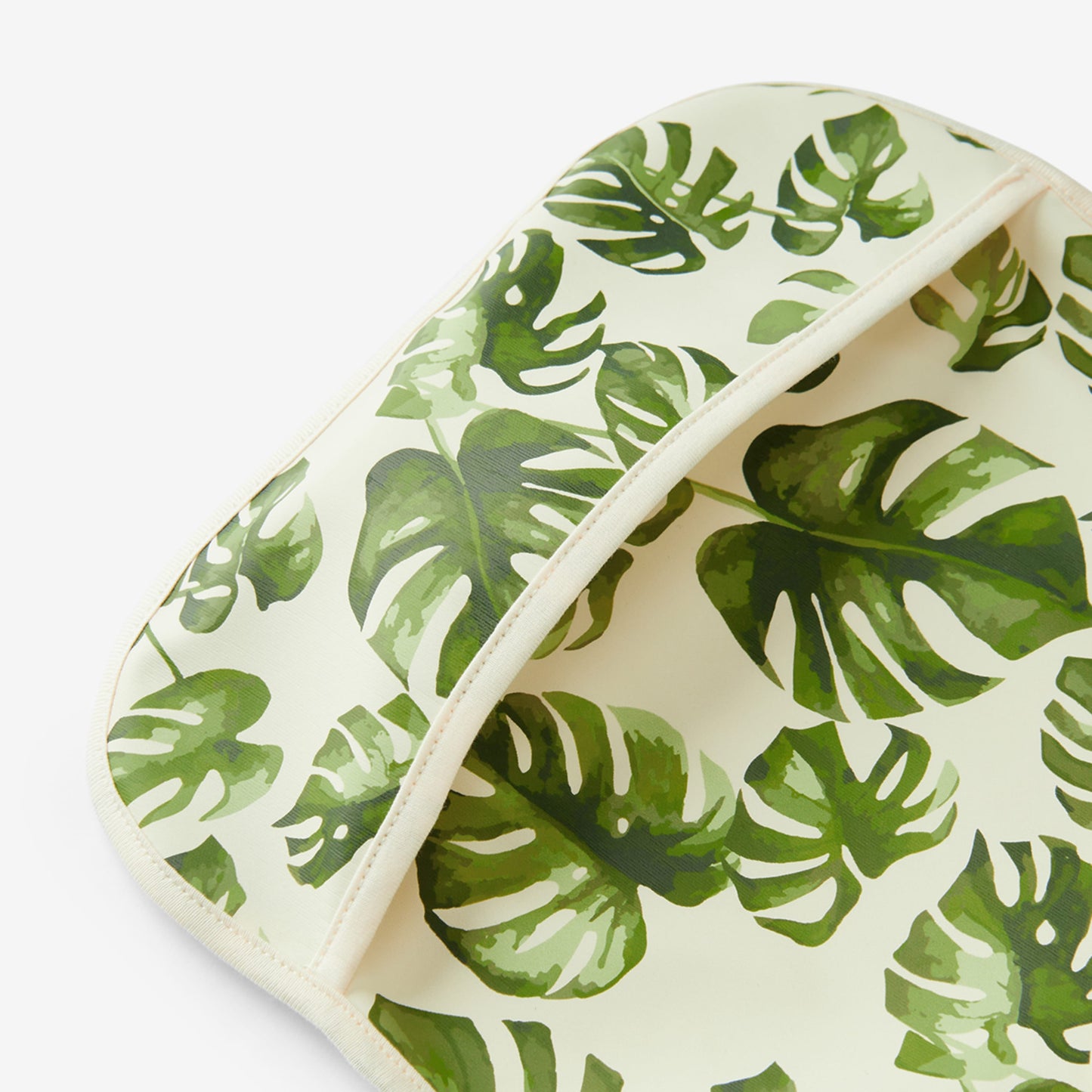 Island Leaf Ruffle Pocket Bib