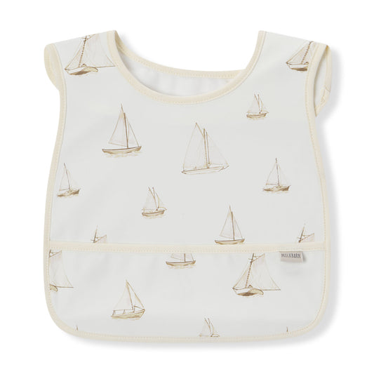 Sailboat Melody Sleeveless Pocket Bib