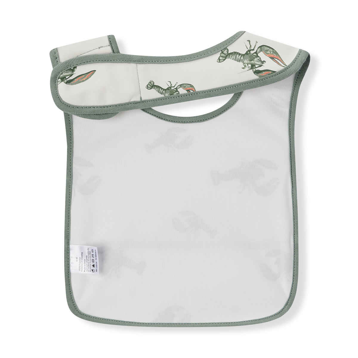 Mint Lobster Sleeveless Pocket Bib