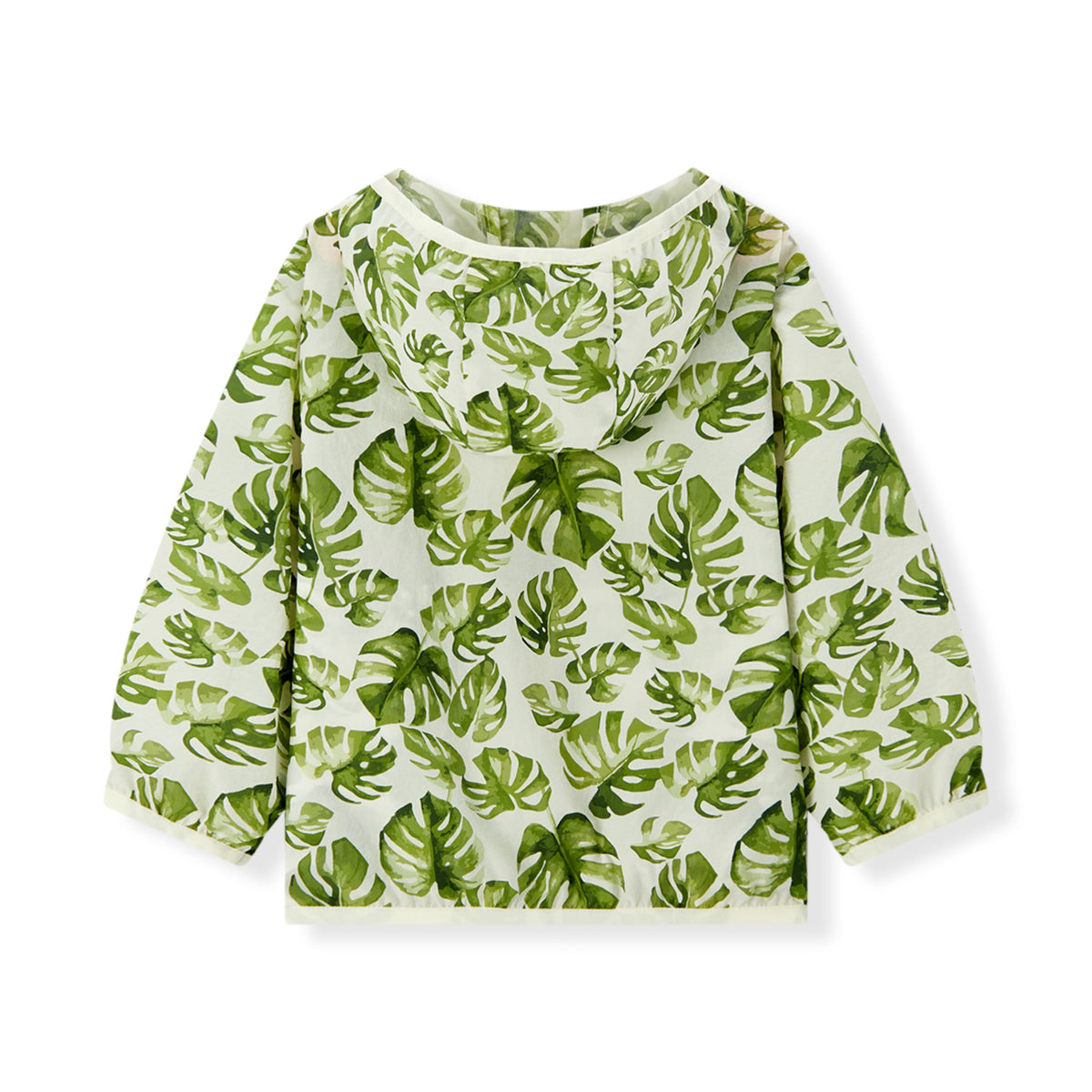 Island Leaf Hooded Sun Shield Windbreaker Jacket