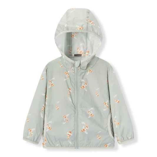 Swimming Koi Hooded Sun Shield Windbreaker Jacket